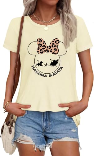 Casual Summer Magical Castle Kingdom Believe in Magic Graphic T Shirts for Women Trendy Cute Loose Fit Vintage Funny Friend Gift Top-XXL LY