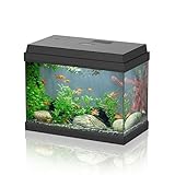 AQPET Acquario in Vetro per Pesci Tropicali Completo di Accessori Filtro Luce Simply, 30 3...