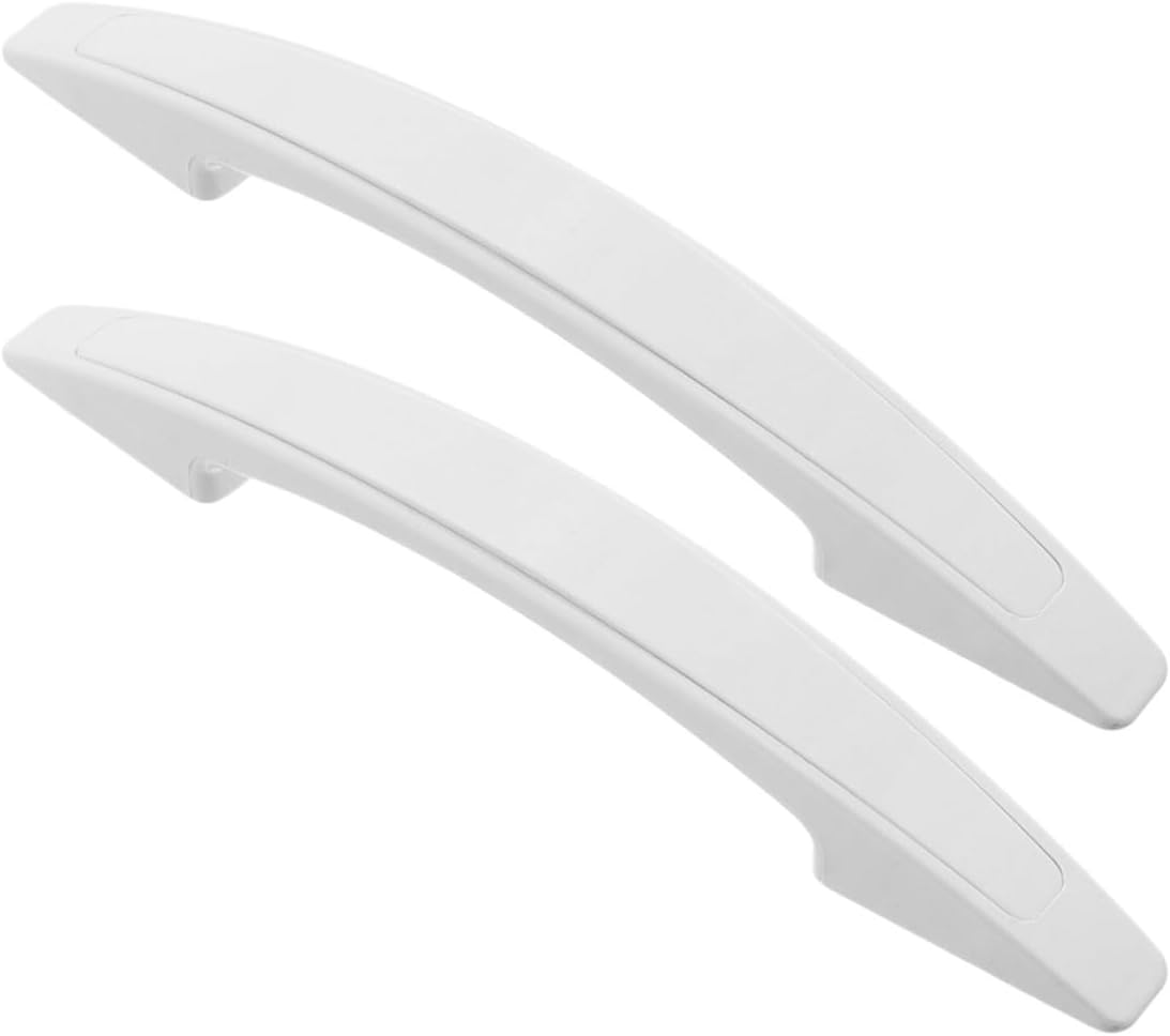 SUPVOX Plastic Freezer Door Handles Silver Color Replacement 2pcs with High-Strength Material and Precise Fit Design for Commercial Refrigerators Suitable for Commercial Spaces
