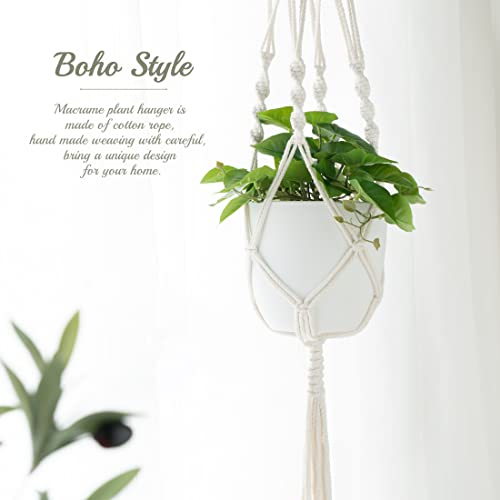Dahey Hanging Fake Plants Artificial Decor Macrame Plant Hanger With Artificial Vines In Pots Greenery Decor Fake Plants For Wall Ceiling Bedroom Bathroom Indoor #TOP4