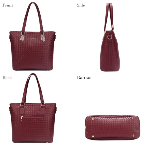 Image of OTMIPIML Purses and Handbags for Women Synthetic Leather Tote Crossbody Bags Satchel Purses Set 6pcs