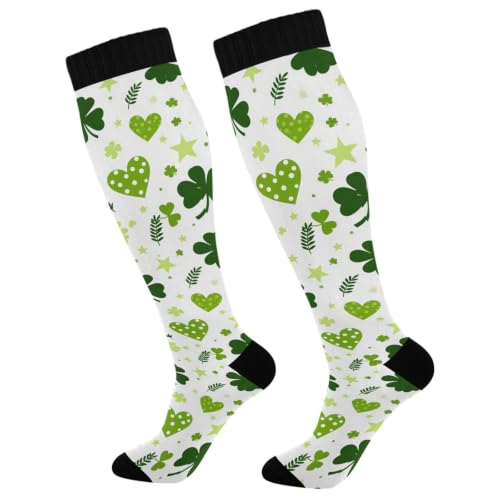 Image of Wusikd Halloween Black Cat Compression Socks for Women and Men Circulation Pumpkin Long Socks for Athletic Running 1