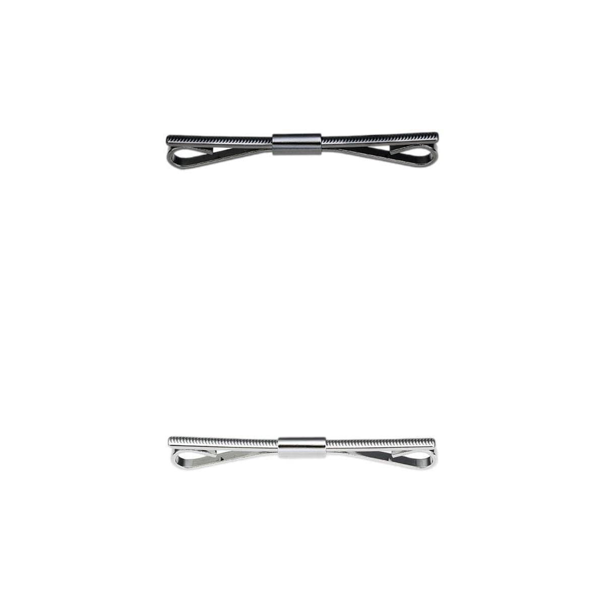 2x Metal Shirt Collar Clip Tie Collar Bar Pin for Unisex Scarf Necktie-image-46