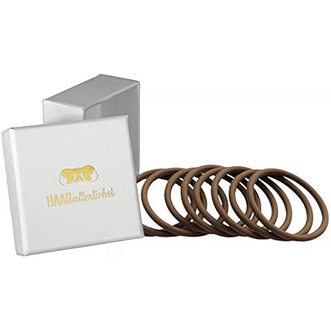 HAARallerliebst Silikon Haargummis inkl. Schachtel zur Aufbewahrung Cover