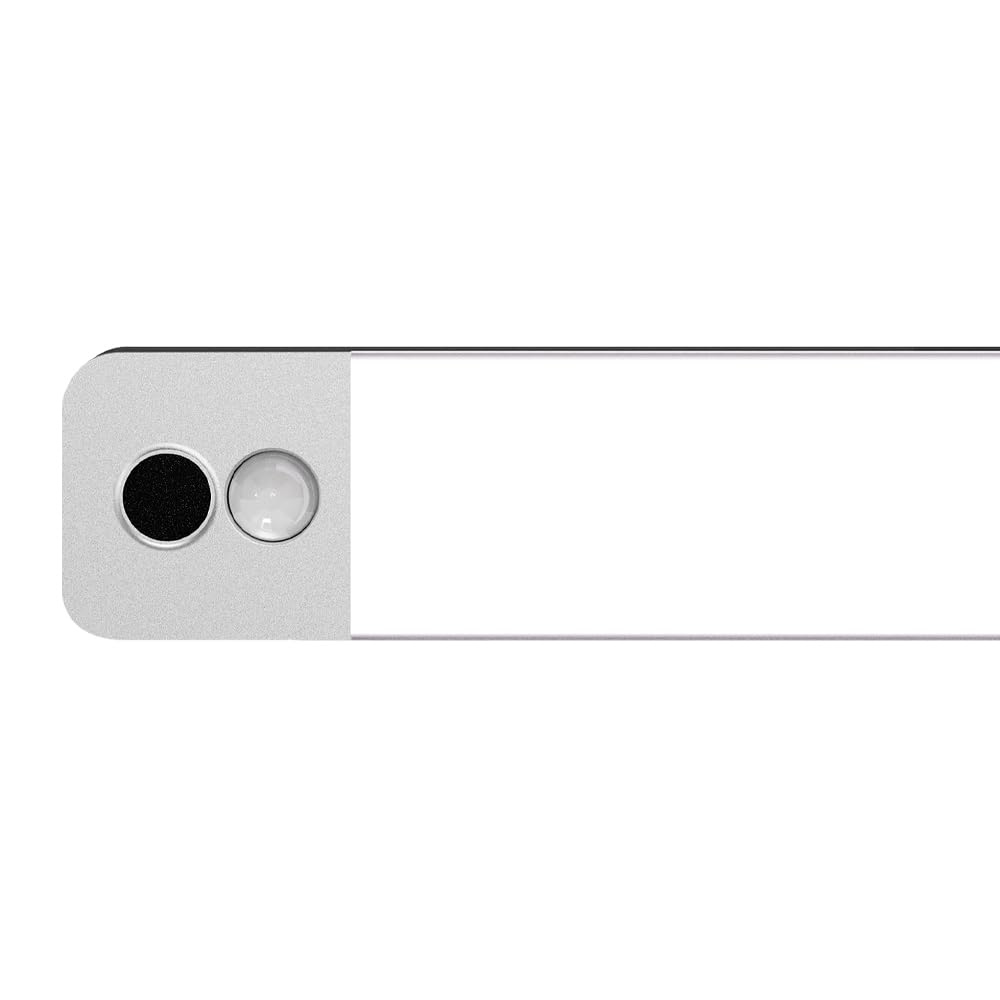 Linkled Luce LED Sottopensile Magnetica 50 cm con Sensore PIR Crepuscolare, Lampada Armadio Ricaricabile USB Type-C, Batteria al Litio per Cucina e Guardaroba