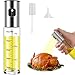 Olive Oil Sprayer Mister Spritzer for Cooking Air Fryer Oil Dispenser Bottle with Bottle Brush and Replace Tube for Vinegar Soy Sauce Mini Kitchen Gadgets for BBQ,Making Salad, Baking, Grilling