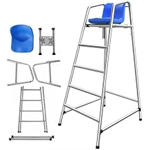 LXLZYXSF Detachable Extra Tall Chair for Lifeguards/Referees, Dock Deck Pools Beach Life Saving Chair Stainless Steel, Volleyball Court Umpire Chairs, Loads 660lbs