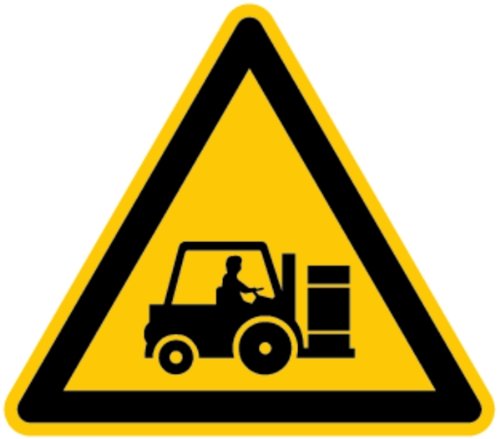 LEMAX® Warnschild, Achtung! Staplerverkehr! - praxisbewährt Kunststoff, 400mm