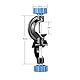 stonylab 2er-Pack Labor Cross Clamp, Verstellbare Bosshead Klemm Halter, Labor Cross Clamps Grip Support Halter, Aluminium-Legierung Körper, bis zu 21mm Stangen für den Laborgebrauch
