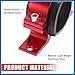 A ABSOPRO Car Oil Fuel Gas Pump Mounting Bracket 46mm Single Clamp Cradle Aluminum Alloy Red Item Replacement