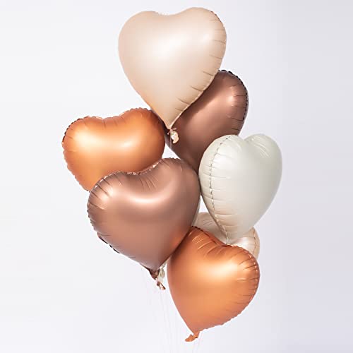 18 Inch Heart Balloons Foil Mylar Helium Balloons For Birthday Party Wedding Decorations Valentines Day Engagement Celebration Holiday Show Decorations (Love 8 Pcs) #TOP7