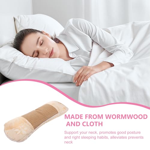 Oreiller ergonomique cervical roulé en armoise et coton d'été