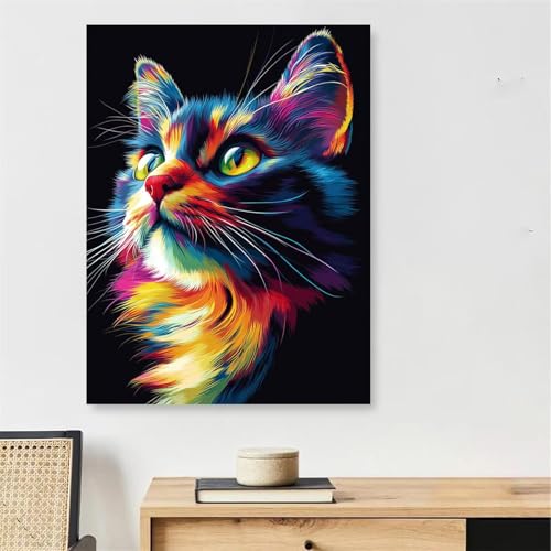 Peinture par numéro adulte chat pour sublimer la décoration du salon