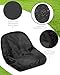 PACETAP Waterproof Cover for Riding Lawn Mower Seat, Durable Universal Tractor Outdoor Seat Cover Fits Kubota, for Cub Cadet, for Kubota, for Mahindra, for Husqvarna (Black,Medium)