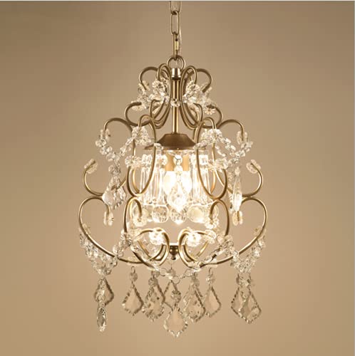 Lustre Plafonnier Cristal K9 E27 - Suspension Intérieure 1 Lumière