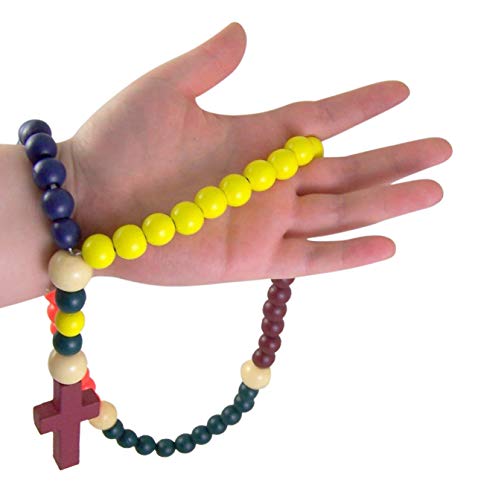Children's First Reconciliation Rosary, Prayer Beads, Colorful, Catholic Jewelry, 21 Inch2