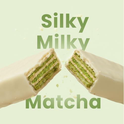 Image of SUPPLY6 Protein Wafer Bars | Pack of 10 | Multigrain Crunchy Wafer | Vegetarian | 10g Protein | 3g Fiber | No Added Sugar | 400 G (Matcha)