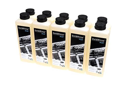 Unox DB1015A0 Det & Rinse Plus Extra Strong Detergent for Automatic Washing, 1 Litre, (Pack of 10)