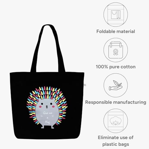 Eco Right Borsa Da Spiaggia Grande Con Cerniera E Tasche Interne Borsa Da Spiaggia In Cotone | Borsa Shopping In Tela Shopper Borsa Da Donna, Borsa E Borsa Da Viaggio Ragazze - 8