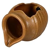 ASAKKURA Keramikkrug mit Zirkulierendem Wasser für Gartenlandschaft und Innenbereich Hydroponisch Glatter Wasserfluss Dekorativer Tontopf als Wasserspender und Wasserspiel