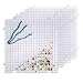 Creator's Waffle Grid 6-Pack Solid Bottom - Translucent/Clear Modular Surface For Glass Cutting, Drying Rack, Small Parts or Liquid Containment. Use At Home, Office, Shop - Works With Creator's Products