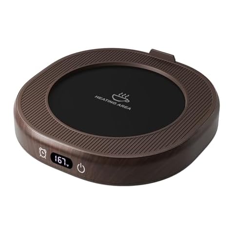 Bsigo Mug Warmer with 4-Temp Settings, Coffee Mug Warmer for Tea Cocoa Milk Coffee Cup Warmer for Desk, Candle Warmer Plate Coffee Warmer Accessories Keep Beverage Warm Home & Office, 8H Auto Shut Off Cover
