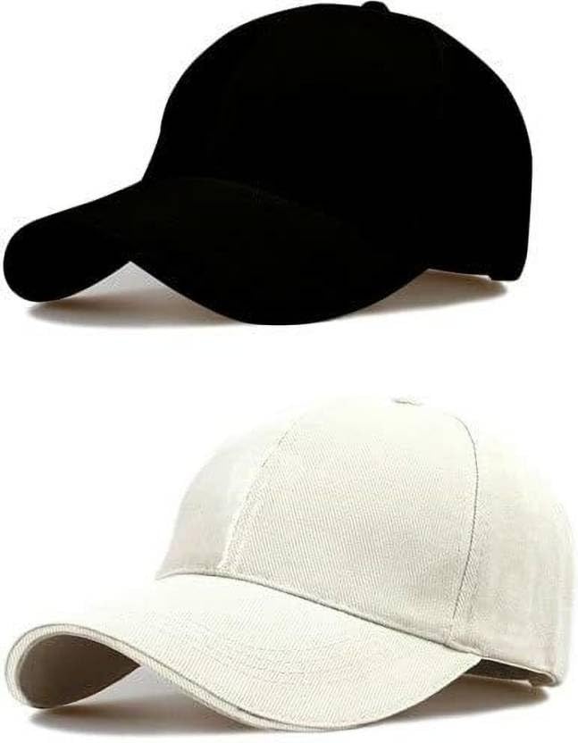 Giffemans Sports Cap Baseball Cotton Plain Adjustable caps for Men and Women, Combo-image-24