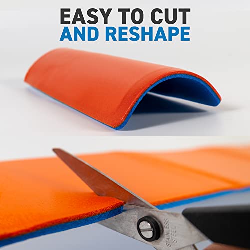 Ready First Aid - Aile de mousse (4.25"x36), noyau en aluminium, léger, radiolucide, imperméable, aileron de fracture réutilisable pour soutenir les membres fracturés, blessés dans la randonnée, camping, aventure (3-Pack)