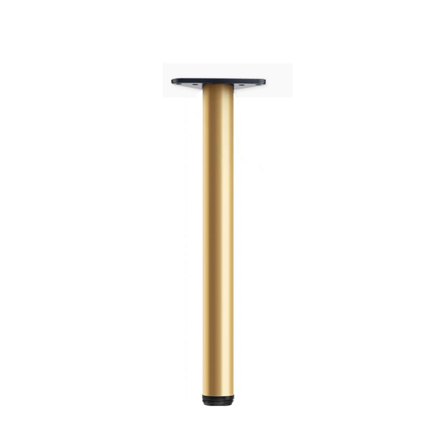 1x Metal Table Legs with Adjustable Protector Feet,Aluminum Alloy Furniture Legs Kitchen Furniture Worktop Support Legs for Breakfast Bar Dining Table Desk,with Screws,Custom (15cm(5.9in),Gold)