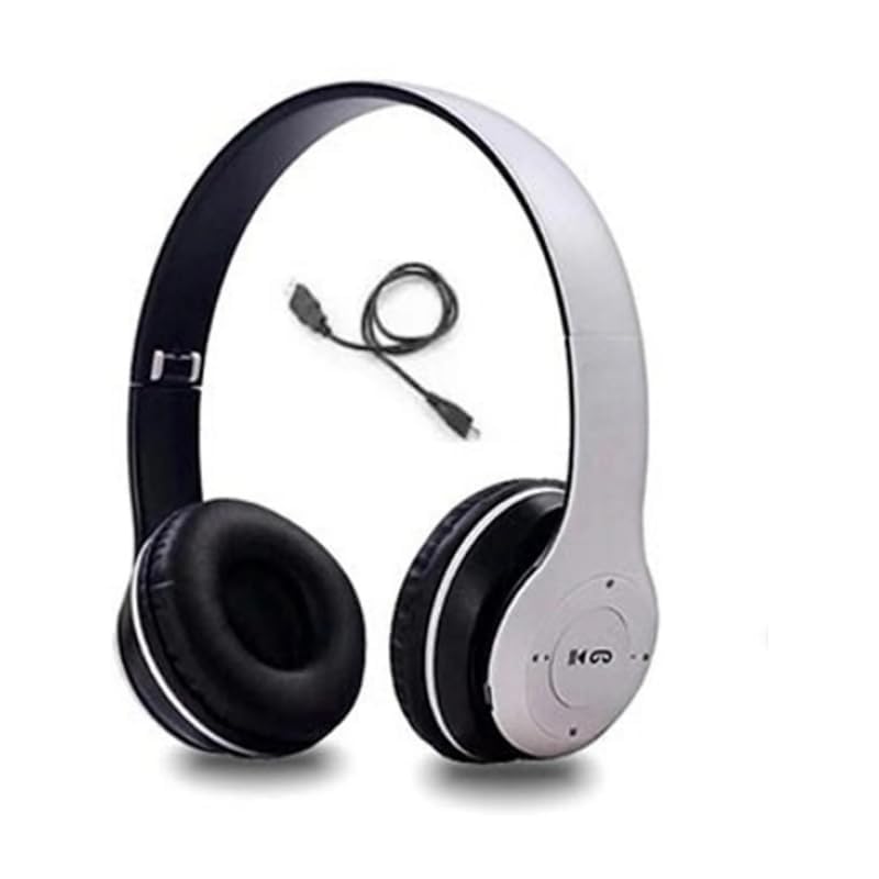 P - 57 Wireless Bluetooth Over-Ear Headphones with Mic, Foldable, Rechargeable Stereo Headset for All Smartphone, Laptop-picture-34