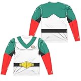 Popfunk Voltron Pidge Costume Front Back Print 100% Polyester Adult Long Sleeve Costume T Shirt for Men & Women, Large