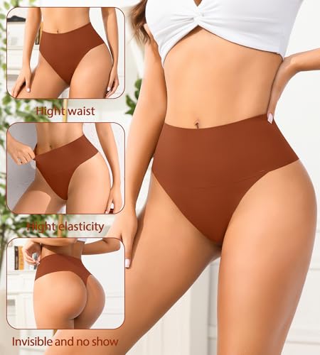 Image of ANNYISON Women's Thongs, T Back Low Waist See Through Panties Cotton Seamless Lace Thongs for Women