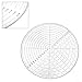 Round Center Finder 10 Inch Circle Gauge for Woodworking, Transparent Acrylic Circle Template with Dual Scale (Inch/CM), Center Finding Tool for Drawing Circles on Wood, Metal,
