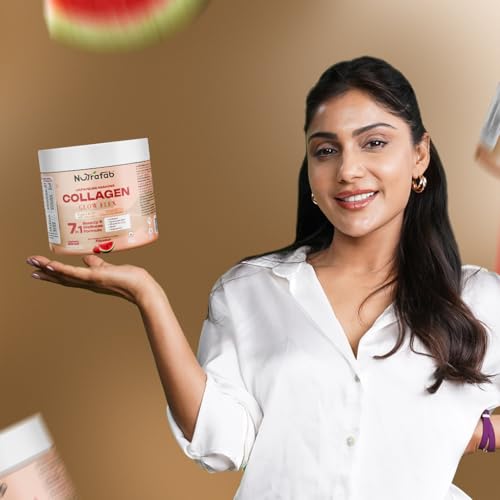 Image of Japanese Marine Collagen Peptides Powder Type I, II & III | Supports Skin, Hair, Nails & Joint Health | 7-in-1 Beauty Formula with Hyaluronic Acid | Strawberry Watermelon Flavour | 250g