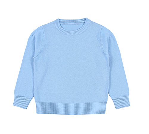 TAIYCYXGAN Baby Toddler Boys Girls Pullover Sweaters Unisex Kids Winter Kint Sweatshirts Cotton Clothes Blue 90