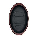 SZTNKSKJ Cast Iron Griddle Plate, 8 Inch Square, Black