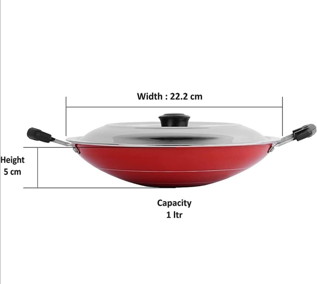 DARAZ Nonstick Appachatti/Appachetty with Stainless Steel Lid 1