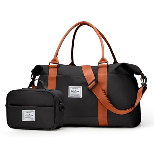 Travel Bags for Women, Weekender Overnight Carry On Tote With Toiletry Bag, Duffel With Wet Pocket