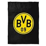 Dortmund Borussia BVB Decke Bedruckt mit Sherpa