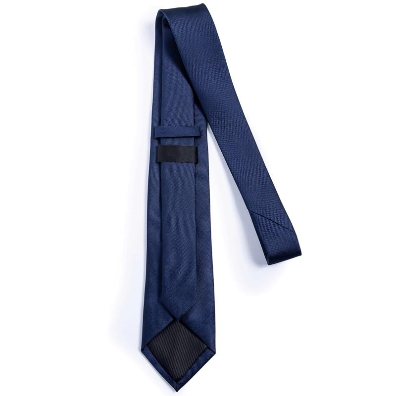 Corbata sólida para hombre con set de accesorios miniatura 5