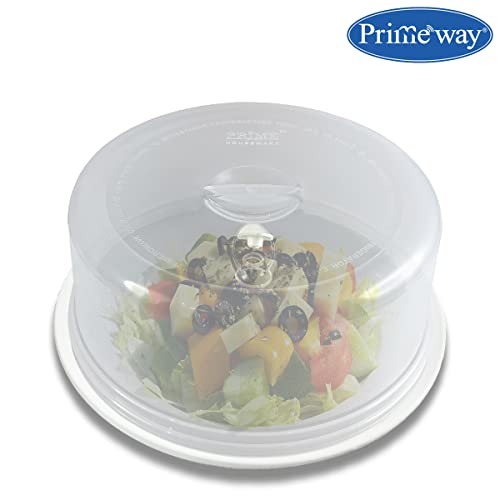 Image of Primeway Plastic O 21cm Tall Food Lid | Microwave Splatter Free | 8.5 inch Dia