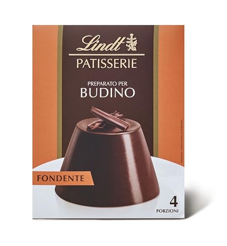 Lindt Budino Fondente Preparato per Dolci al Cioccolato Fondente, Formato 95g