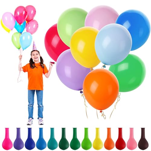 Gokyvei CAISEQIQIU Colorful Balloons 110Pcs 12-Inch Premium Colored Latex Balloon cover