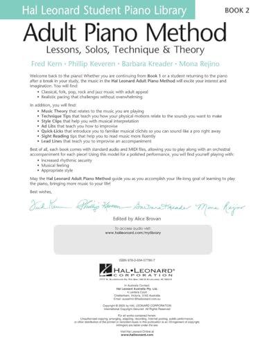 Adult Piano Method - Book 2 | Piano Lessons for Beginners with Solos, Theory and Technique | Includes Online Audio by Phillip Keveren | Hal Leonard Educational Songbook - Image 3