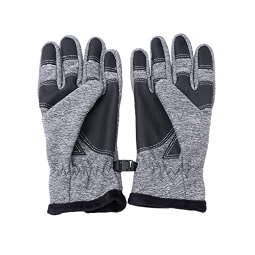 Healeved Guantes De Pantalla Táctil Impermeable Deportes Térmico Sin Dedos Exterior Tocar Ciclismo Acolchado Agua Adulto Guantes De Montaña Mujeres Guantes De Bicicleta Mujer Gris