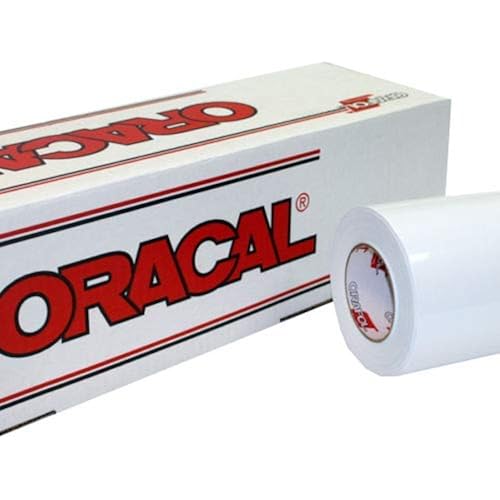 24" x 10 Ft Roll of Oracal Vinyl for Craft Cutters and Vinyl Sign Cutters (White, 100 Feet)