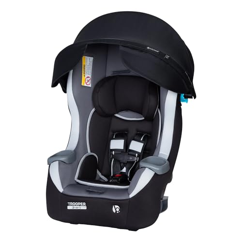 Image of Baby Trend 3-in-1 Infant Car Seat with 5-Point Safety Harness, Adjustable Canopy, and Soft Fabric Seat, Trooper Plus, Dash Twilight - Convertible Travel System & Support for Babies & Toddlers