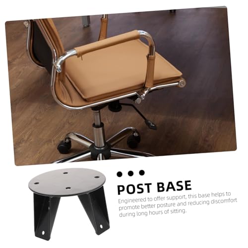 Base de acero negro Mikinona compatible con sillas de escritorio 5