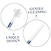 Beaupretty 3Pcs Denture Care Toothbrush Double Sided Hard Bristle Cleaning Brush with Ergonomic Handle for Precision Oral Travel Friendly Denture Maintenance