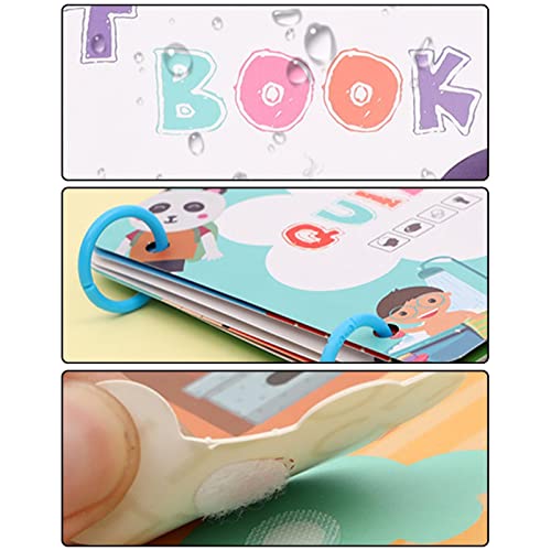 Livro de Adesivos Reutilizáveis ​​ - Livros tranquilos instrutivos para crianças de 1 a 3 anos,Adesi